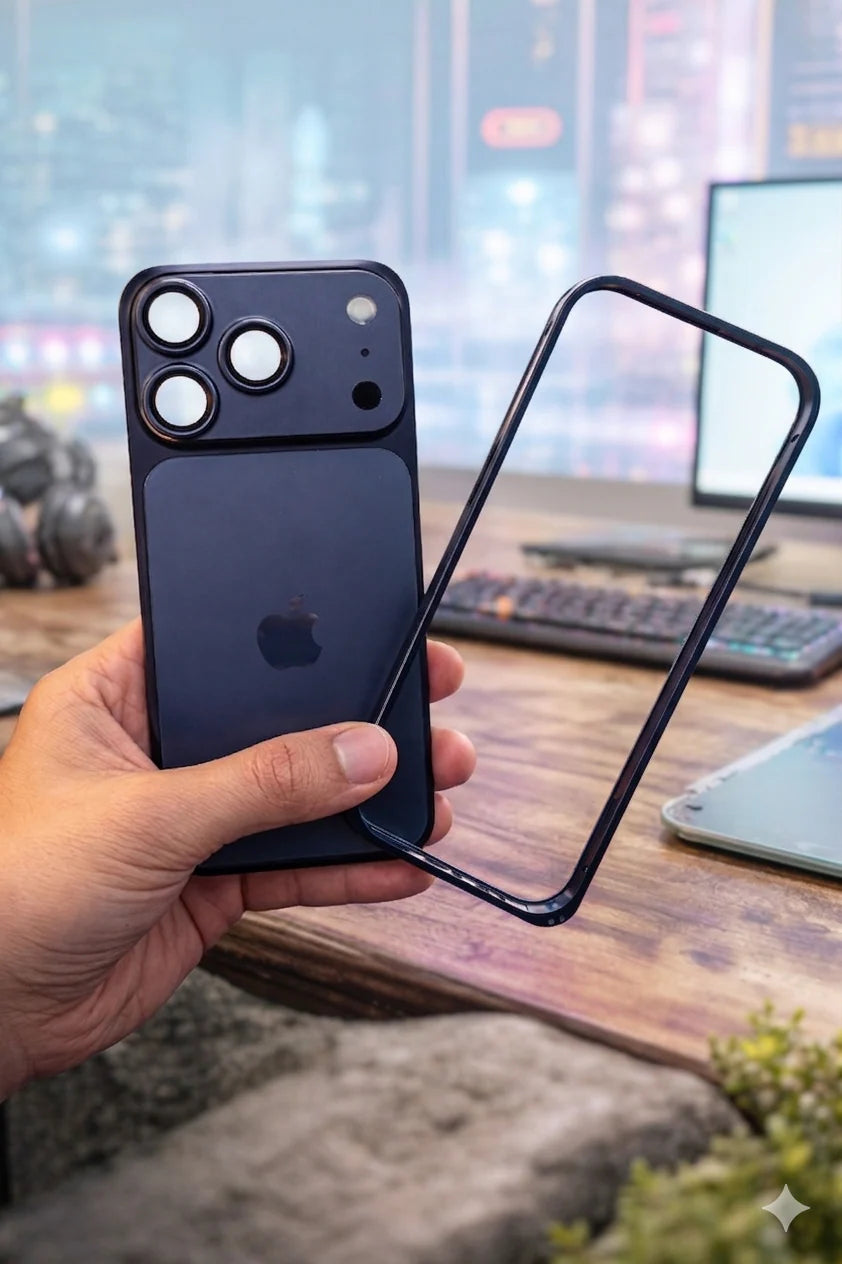 Metal Bumper Converter Case to iPhone 17 Pro Max